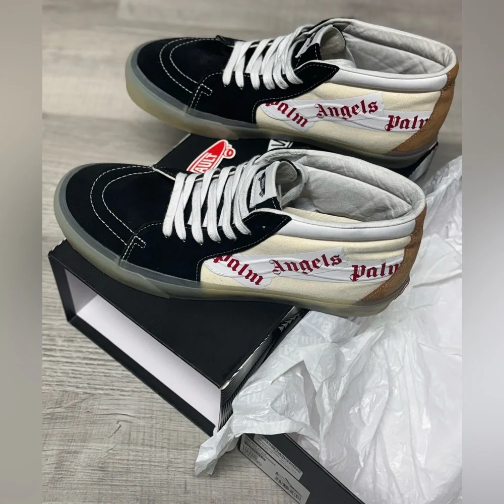 Palm Angels X Vans Vault Sk8 Mid Vlt Lx - Picture 4 of 16